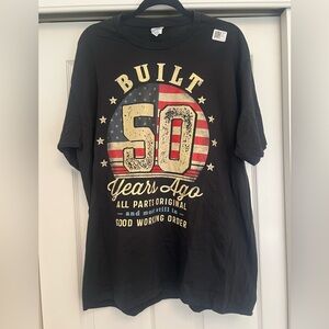 Black 'Built 50 Years Ago' Graphic T-Shirt